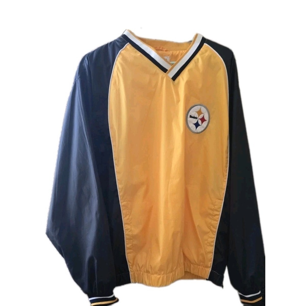 NFL PITTSBURGH STEELERS Pullover Windbreaker NWOT SZ Lg